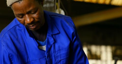 Workshop Worker Filling Mold with Soil - Download Free Stock Images Pikwizard.com