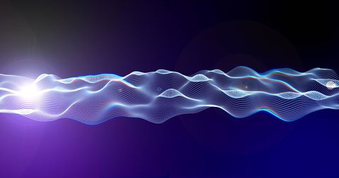 Dynamic White Digital Mesh on Purple Gradient - Download Free Stock Images Pikwizard.com