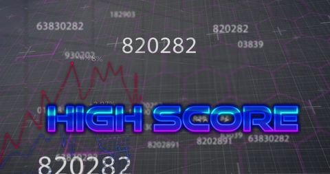 High Score Overlay Data Depiction with Graphic Design - Download Free Stock Images Pikwizard.com