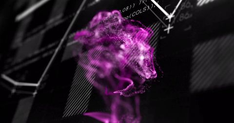 abstract digital data imagery with purple light effects - Download Free Stock Images Pikwizard.com