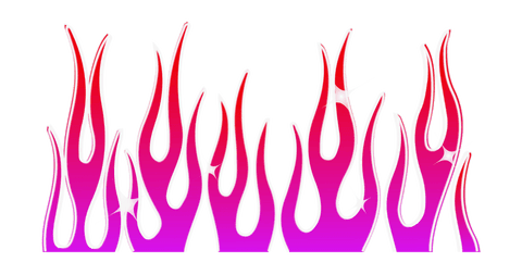 vibrant gradient flame stickers with sparkles on transparent background - Download Free Stock Videos Pikwizard.com