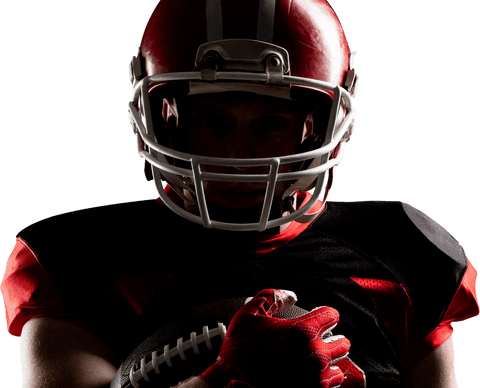 transparent shadowy american football athlete with helmet - Download Free Stock Videos Pikwizard.com