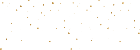 Elegant gold circles pattern on transparent background