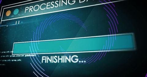 Digital Data Processing with Loading Bar - Download Free Stock Images Pikwizard.com