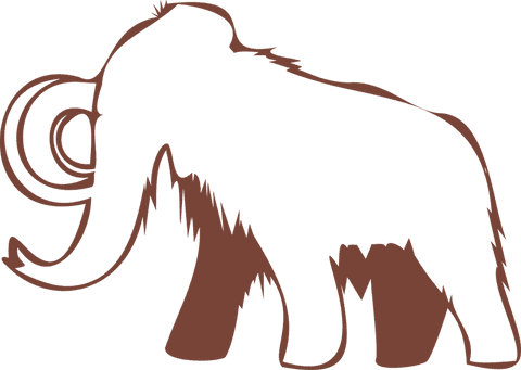flat woolly mammoth silhouette with transparent background - Download Free Stock Videos Pikwizard.com