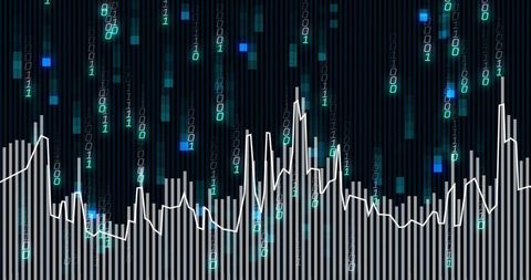 Streaming Binary Data Overlaid with Bar and Line Chart for Finance Analytics
