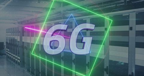 6G Technology Concept in Modern Data Center
