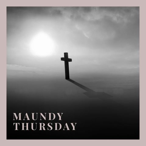 symbolic cross against ethereal sky for maundy thursday - Download Free Stock Templates Pikwizard.com
