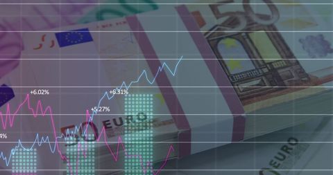 Financial Data Processing with Euro Banknotes - Download Free Stock Images Pikwizard.com