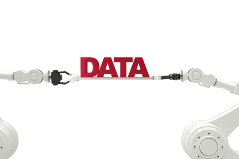 robot arms carrying data text on transparent background - Download Free Stock Videos Pikwizard.com