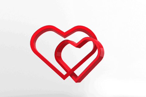 Interwoven Red Hearts on Transparent Background - Download Free Stock Videos Pikwizard.com