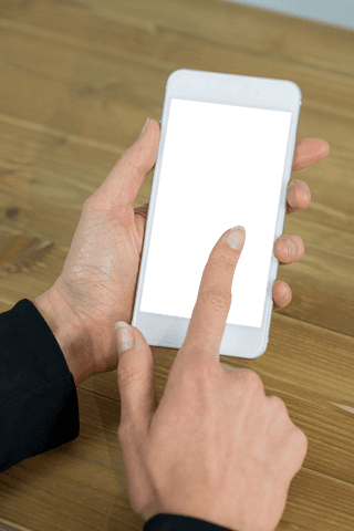 Businesswoman's Hands Using Transparent Smartphone Screen at Wooden Desk - Download Free Stock Videos Pikwizard.com