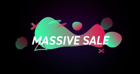 Massive Sale Billboard with Retro Eighties Design