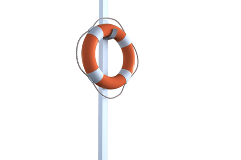 orange lifebuoy safety device on transparent background - Download Free Stock Videos Pikwizard.com