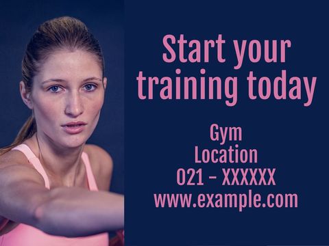 Motivated Woman Ready for Fitness Training - Download Free Stock Templates Pikwizard.com
