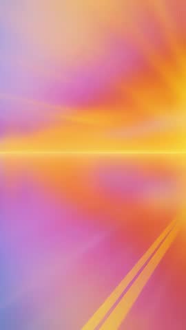 Vertical gradient sunrise video with glowing horizon line shifting warm vibrant colors