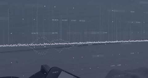 Abstract Digital Data Visualization on Smartphone Display