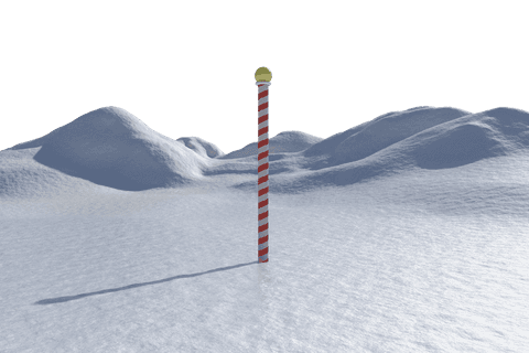 transparent winter mountain landscape with snow and light pole - Download Free Stock Videos Pikwizard.com