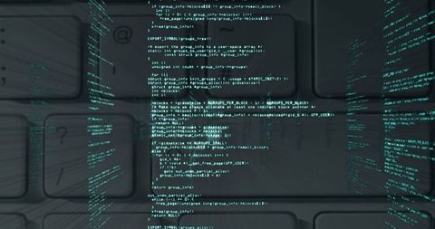 Digital Coding Over Keyboard Symbolizes Cybersecurity and Programming - Download Free Stock Images Pikwizard.com