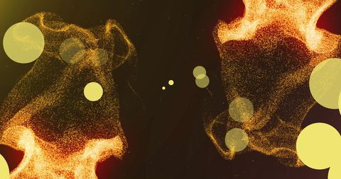 Glowing Circular Patterns with Digital Particle Motion