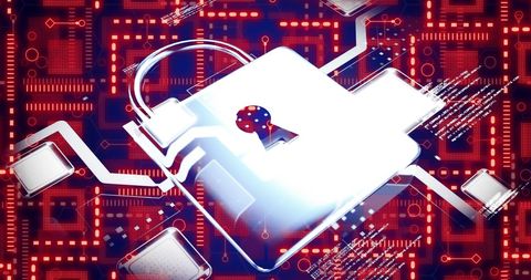 Futuristic Digital Padlock Securing Cyber Data - Download Free Stock Images Pikwizard.com