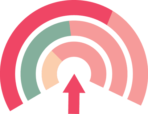 Colorful transparent circular arrow infographics design vector