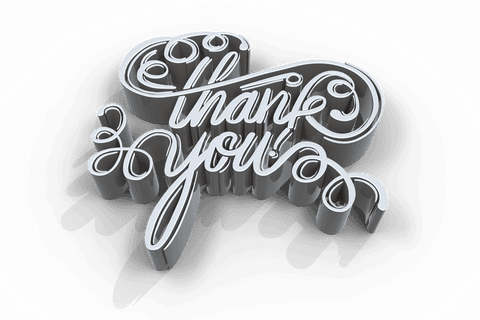 Elegant Transparent Thank You Text Design with Stylish Curls - Download Free Stock Videos Pikwizard.com