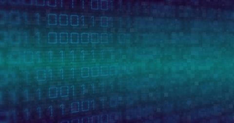 Binary Code Overlay on Blue Abstract Background Symbolizing Cybersecurity - Download Free Stock Images Pikwizard.com