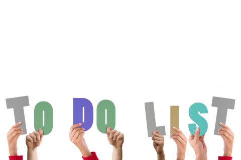 transparent hands holding colorful to do list letters cutout - Download Free Stock Videos Pikwizard.com