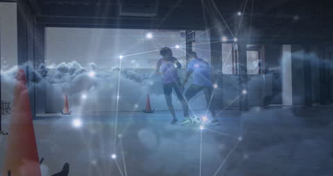 Dynamic Dual Soccer Practice with Digital Interface