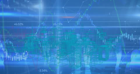 Digital Financial Data Analysis Over 3D Cityscape