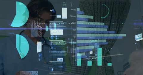 Doctor Analyzing Patient Data with Technology in Medical Clinic - Download Free Stock Images Pikwizard.com