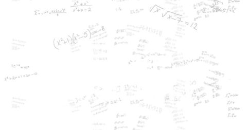 Faint algebraic equations on whiteboard background