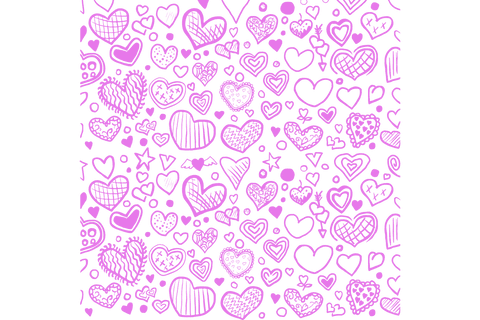 Purple Hearts Pattern on Transparent Background Vector Illustration - Download Free Stock Videos Pikwizard.com