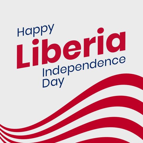 liberia independence day banner with red stripes design - Download Free Stock Templates Pikwizard.com