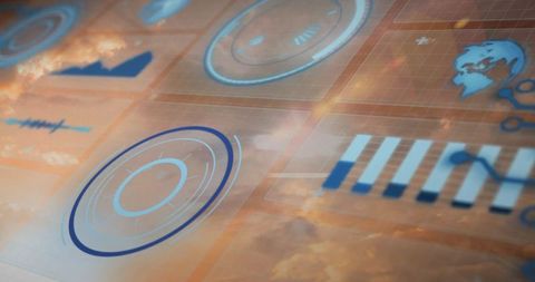 abstract digital data interface with futuristic design elements - Download Free Stock Images Pikwizard.com