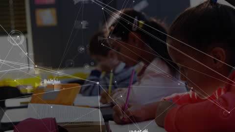 Children Learning with Technology in Classroom