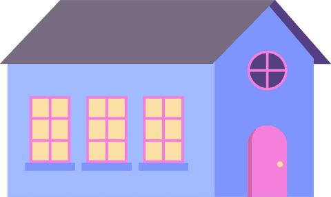 minimalistic flat design house with transparent background - Download Free Stock Videos Pikwizard.com