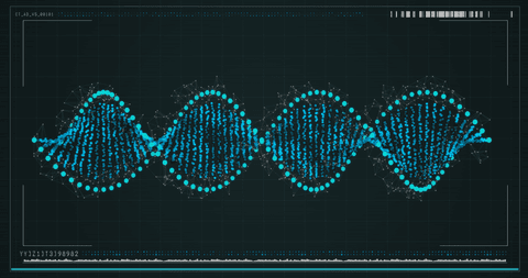 futuristic transparent dna helix on digital interface - Download Free Stock Videos Pikwizard.com