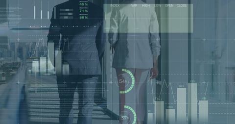Diverse Professionals Analyzing Global Financial Trends