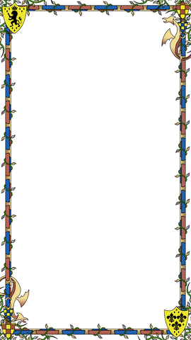 ornate heraldic manuscript-style border on transparent background - Download Free Stock Videos Pikwizard.com
