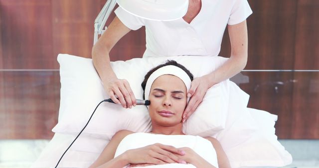 Professional Facial Treatment in Spa Setting for Relaxed Skincare - Download Free Stock Images Pikwizard.com