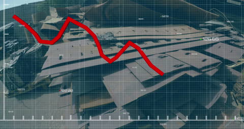 Data Analysis over Scrap Metal Background Visualization