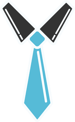 Floating Black Collar and Blue Tie on Transparent Canvas - Download Free Stock Videos Pikwizard.com