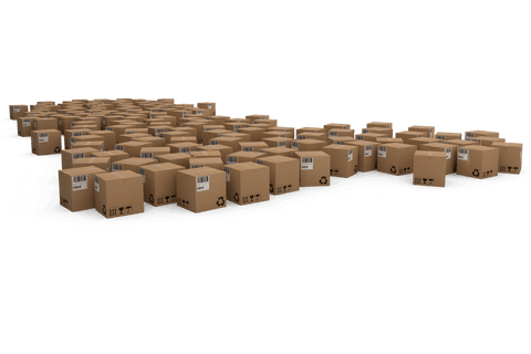 transparent brown parcel boxes forming an arrow - Download Free Stock Videos Pikwizard.com