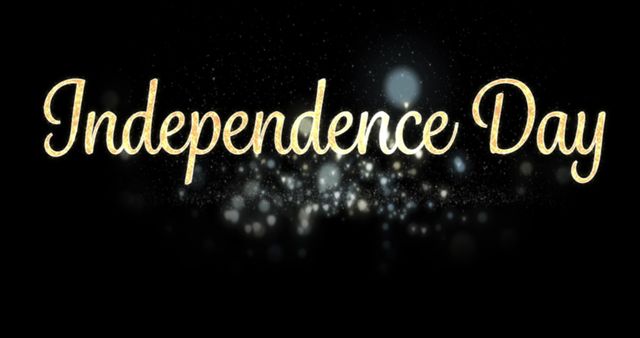 Elegant Cursive Independence Day Celebration Graphic - Download Free Stock Images Pikwizard.com