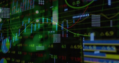 Abstract Digital Data Analytics in Artificial Intelligence Context - Download Free Stock Images Pikwizard.com