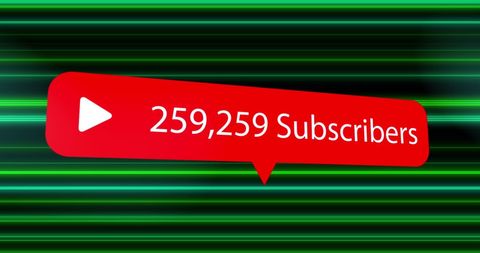 Rising Social Media Subscribers Concept with Play Icon - Download Free Stock Images Pikwizard.com