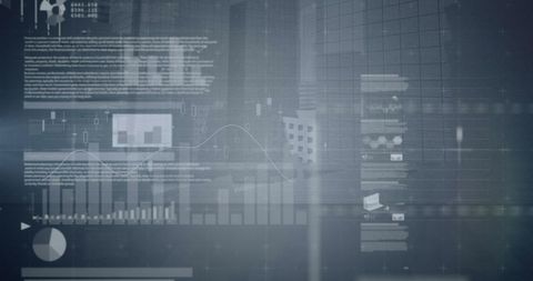 Abstract Digital Financial Data Background with Graphs - Download Free Stock Images Pikwizard.com