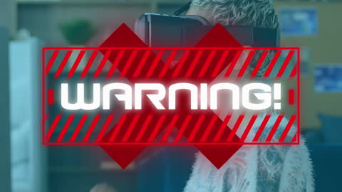 Global Pandemic Alert with Virtual Warning Graphics